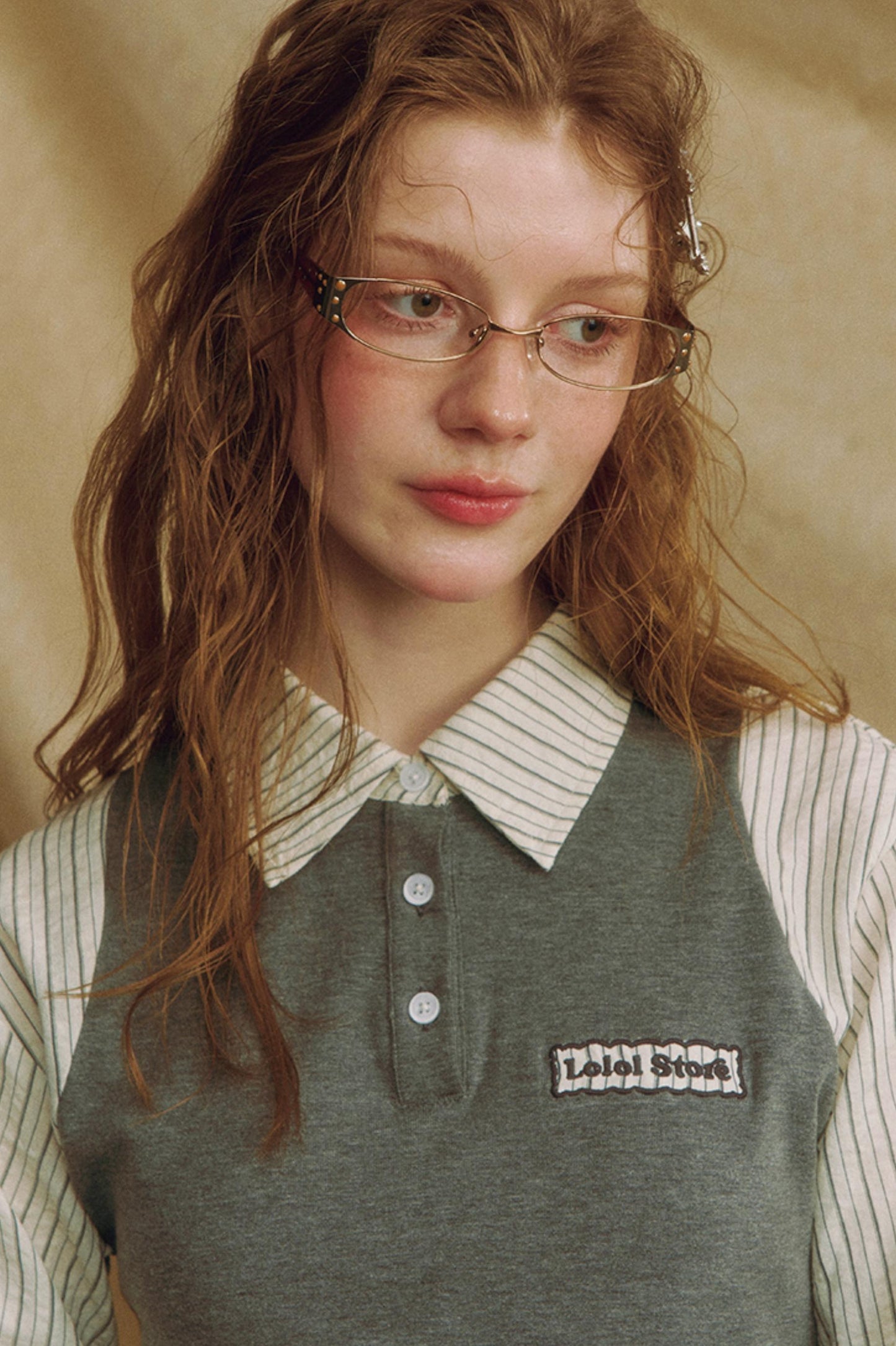 Chic Plaid Lace Layered Top