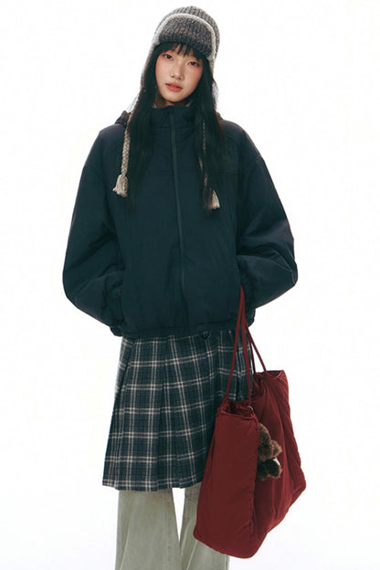 Detachable Cotton Fill Winter Coat