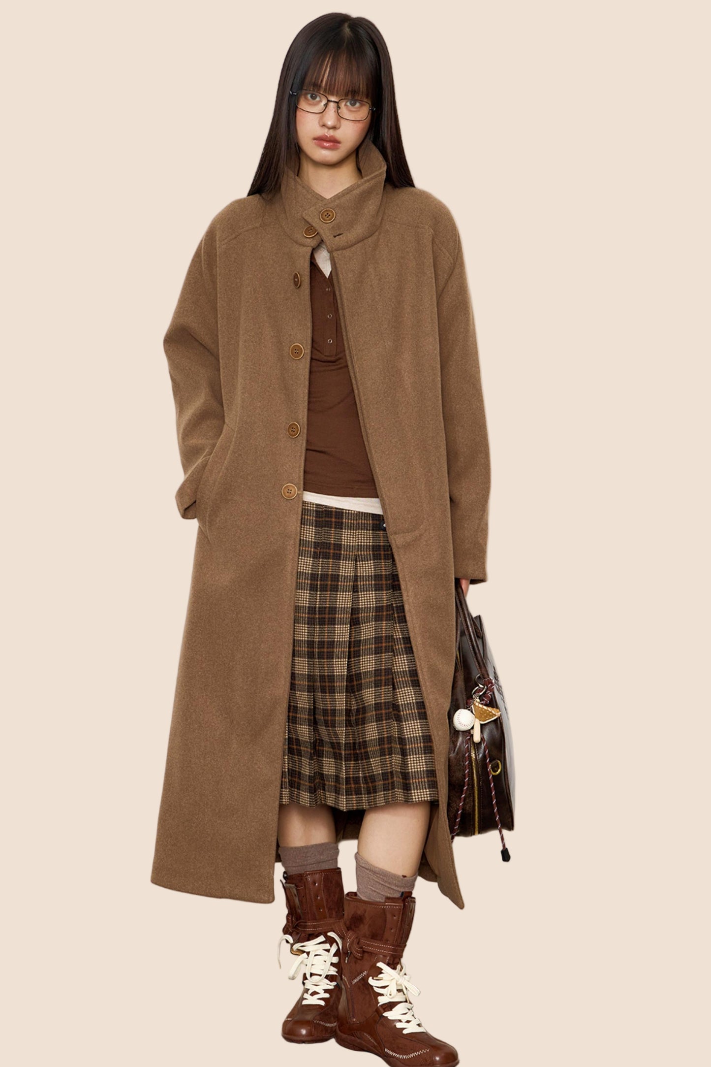Autumn Woolen Trench Coat
