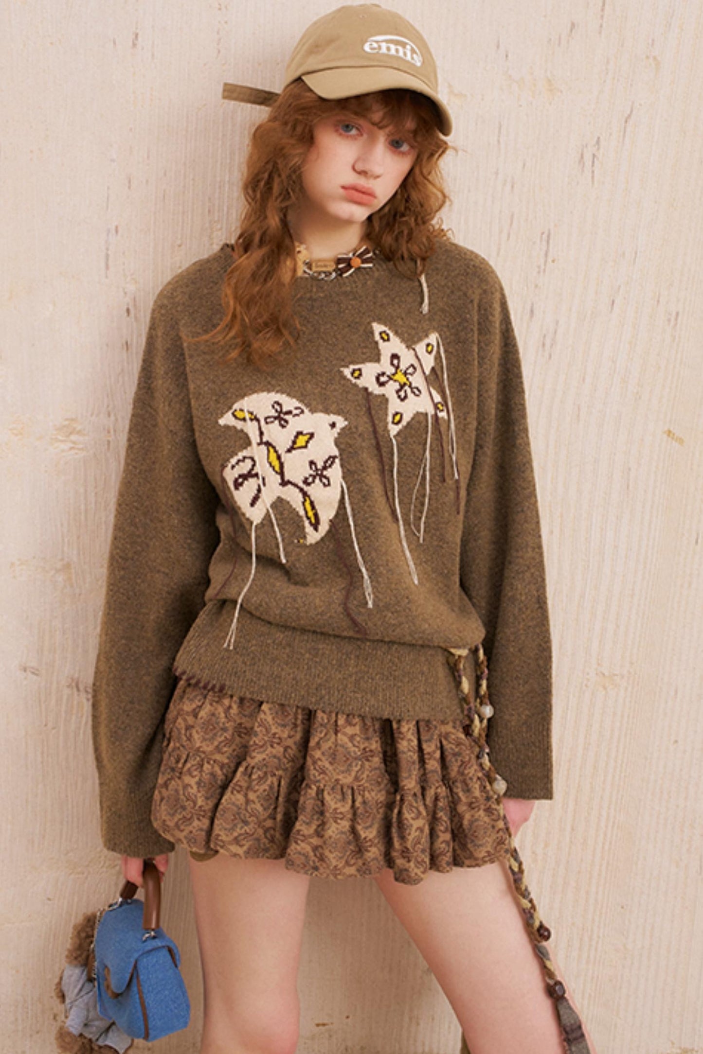 Star Fringe Long Sleeve Sweater