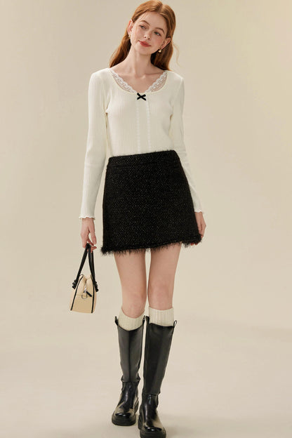 Pure Desire Lace Knit Sweater