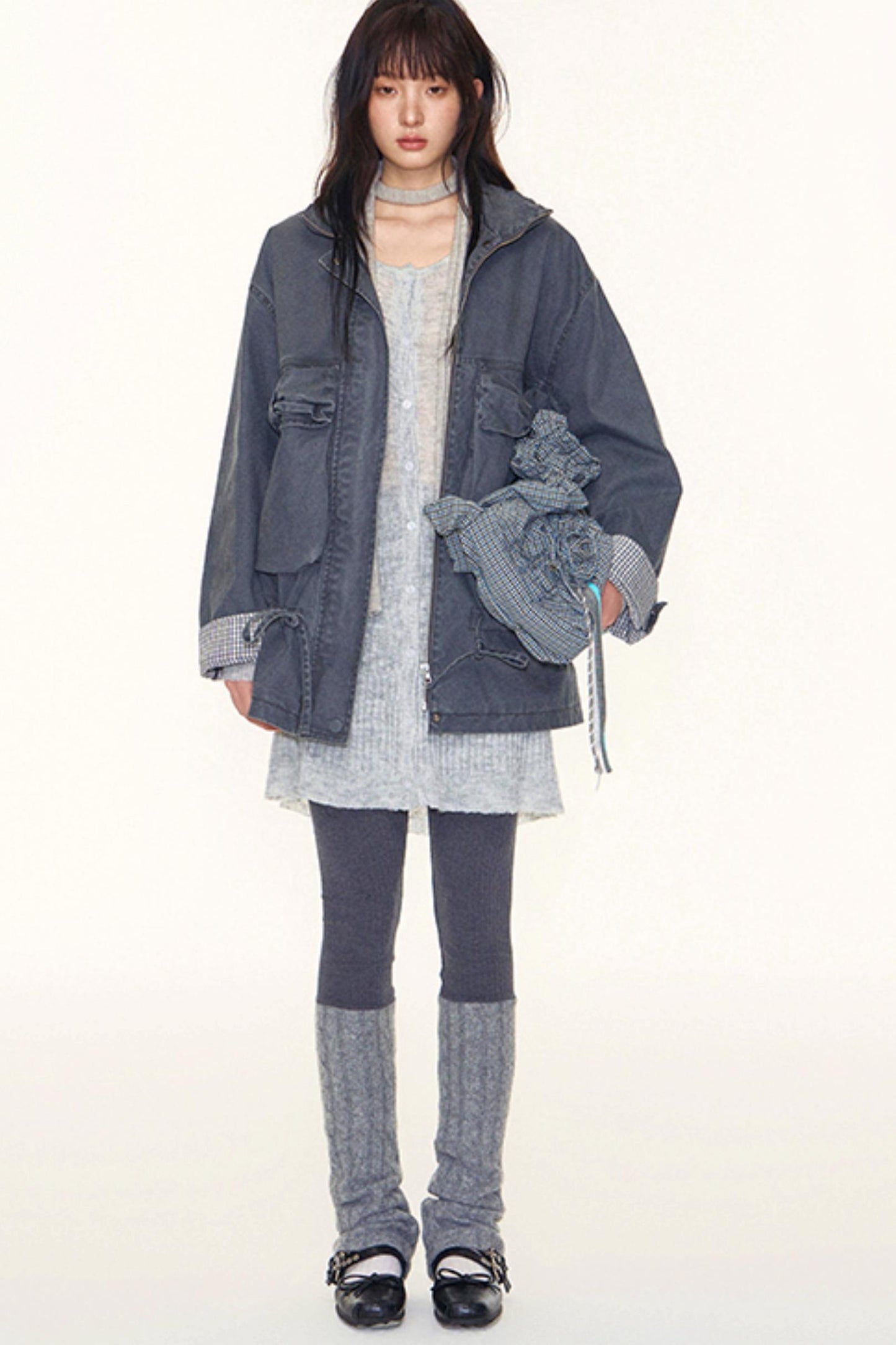 Original Patchwork Knit Leggings Set-Up