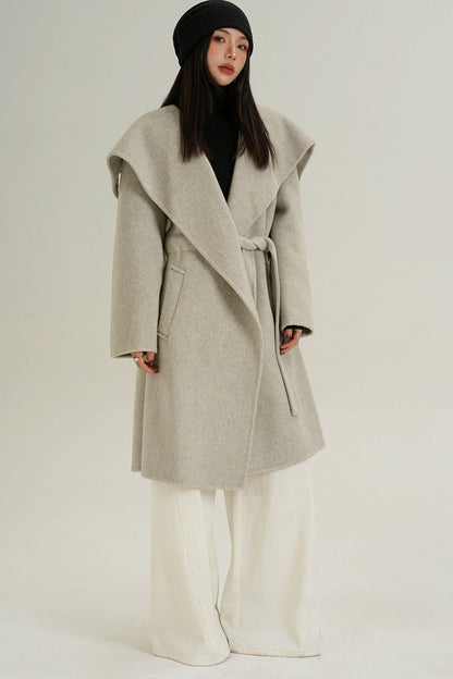 Large Lapel Wool Coat