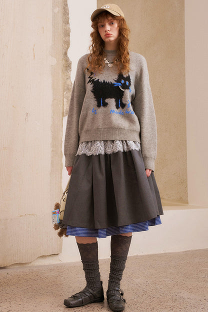 Pearl Kitten Pullover Top