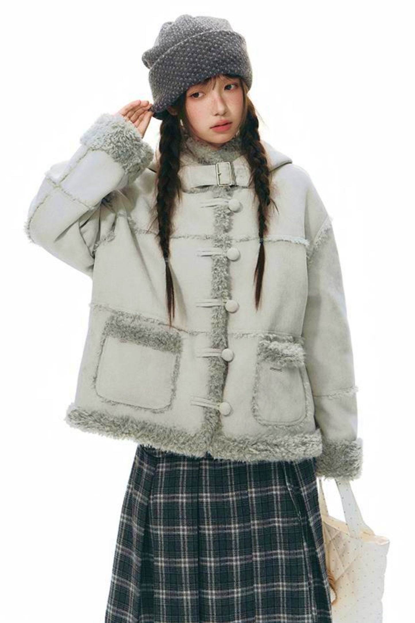 Integrated Hooded Short Coat