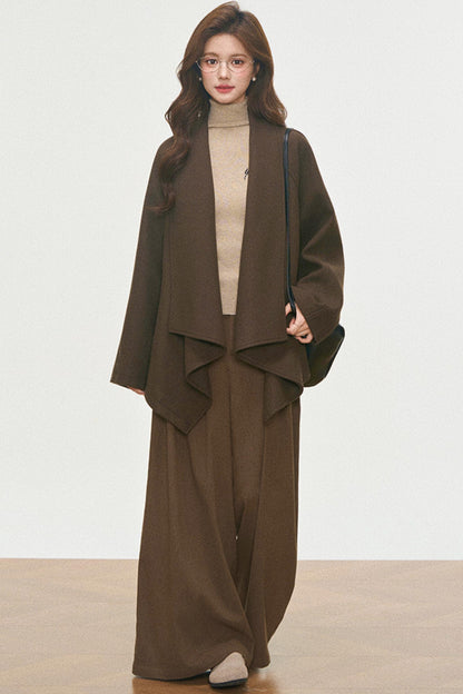 Wool Coat and Turtleneck Set-Up