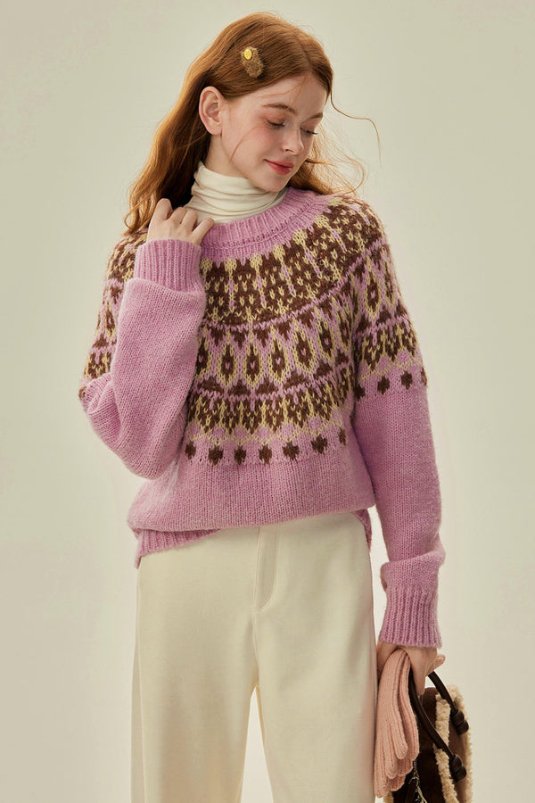 Color-Block Knit Sweater