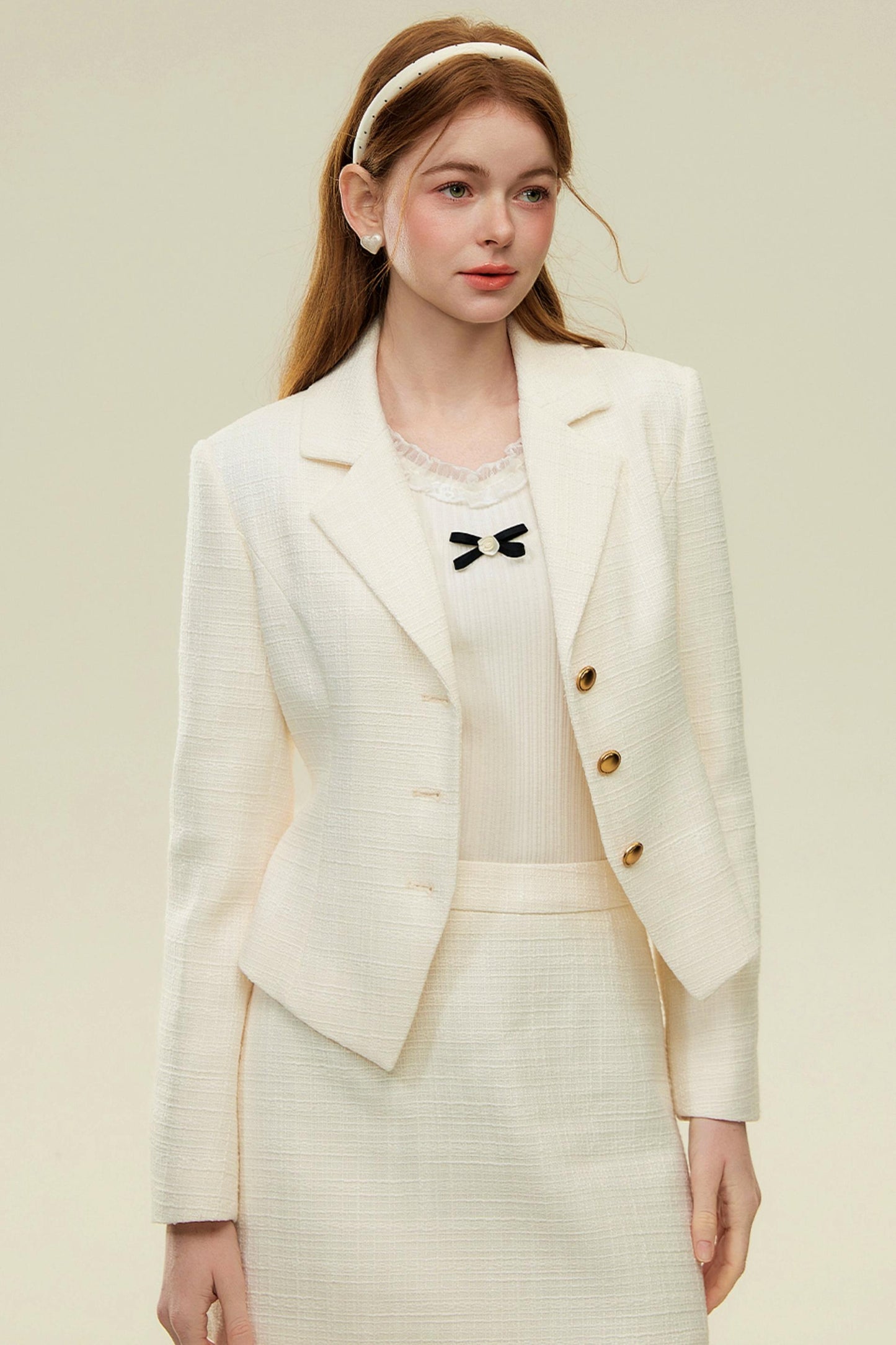 V-Neck Lace Knit Top