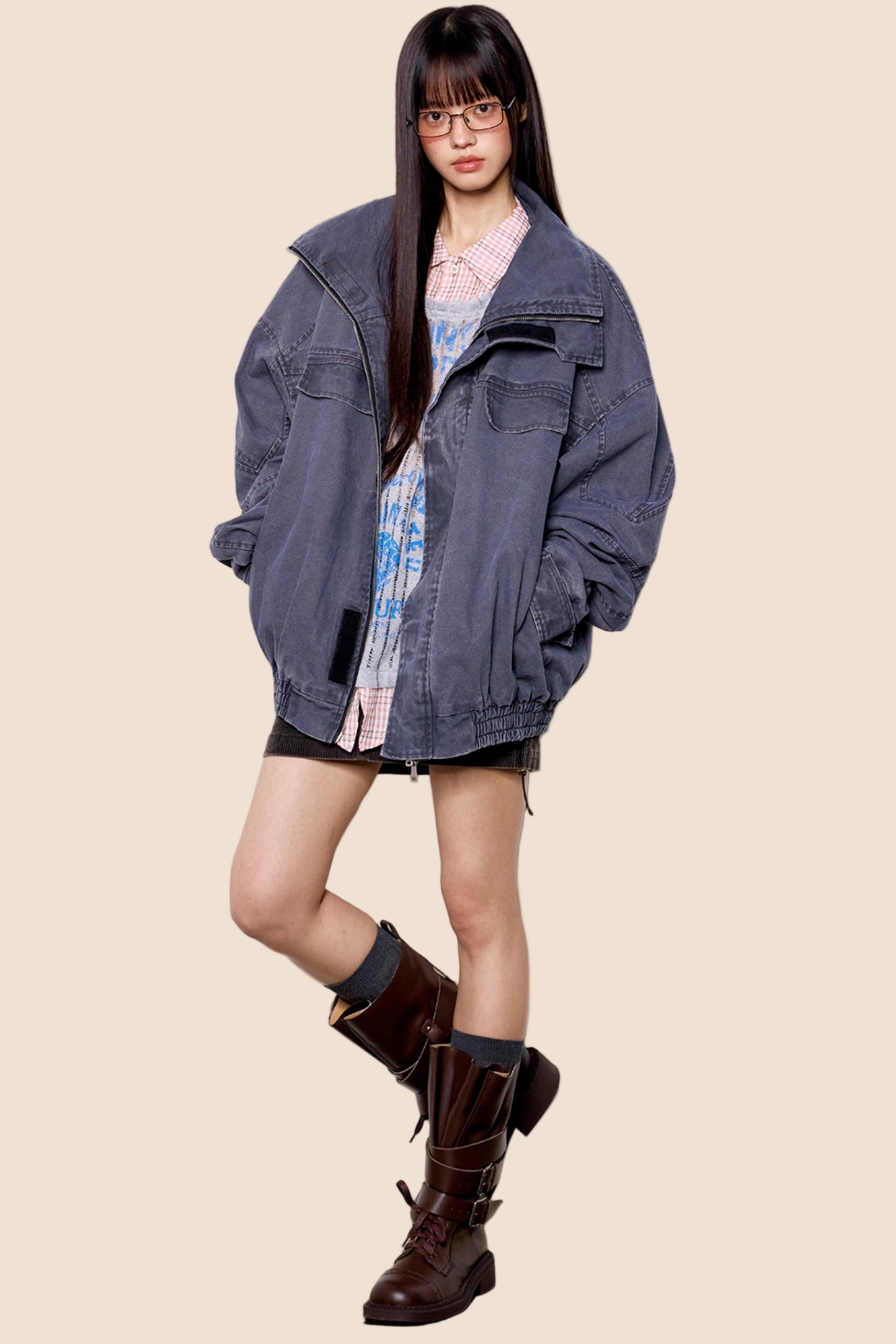 Distressed Denim Jacket