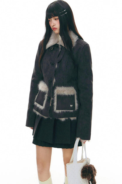 Integrated Lapel Winter Cotton Jacket