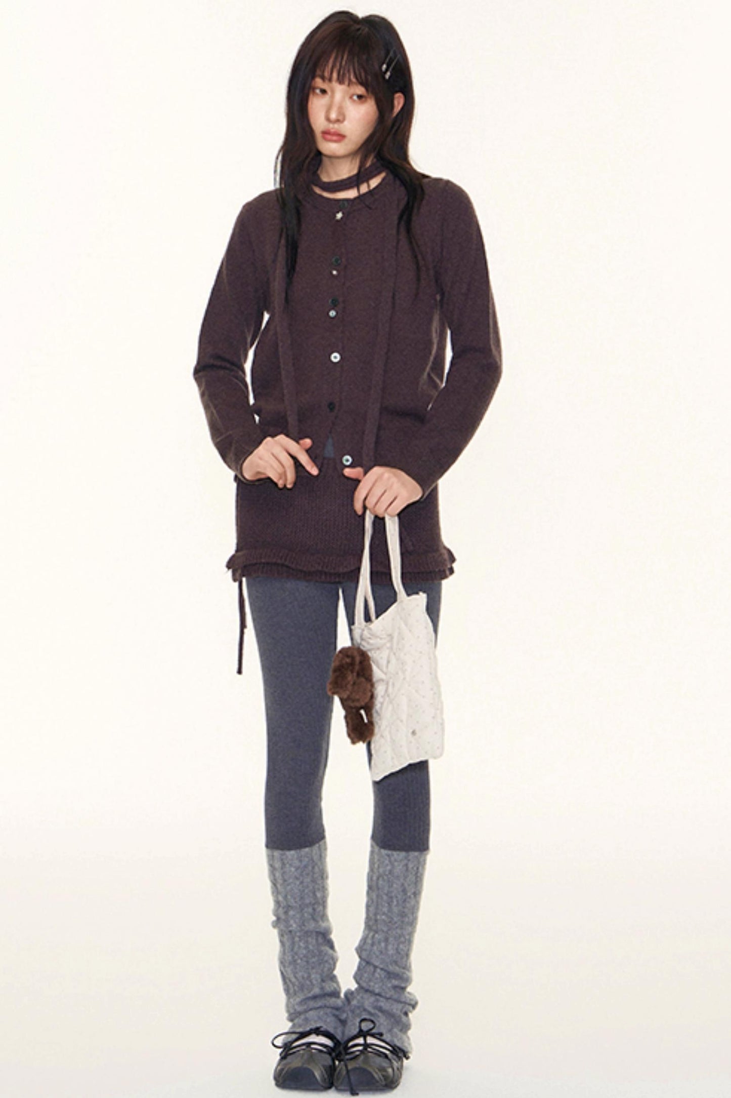 Original Patchwork Knit Leggings Set-Up