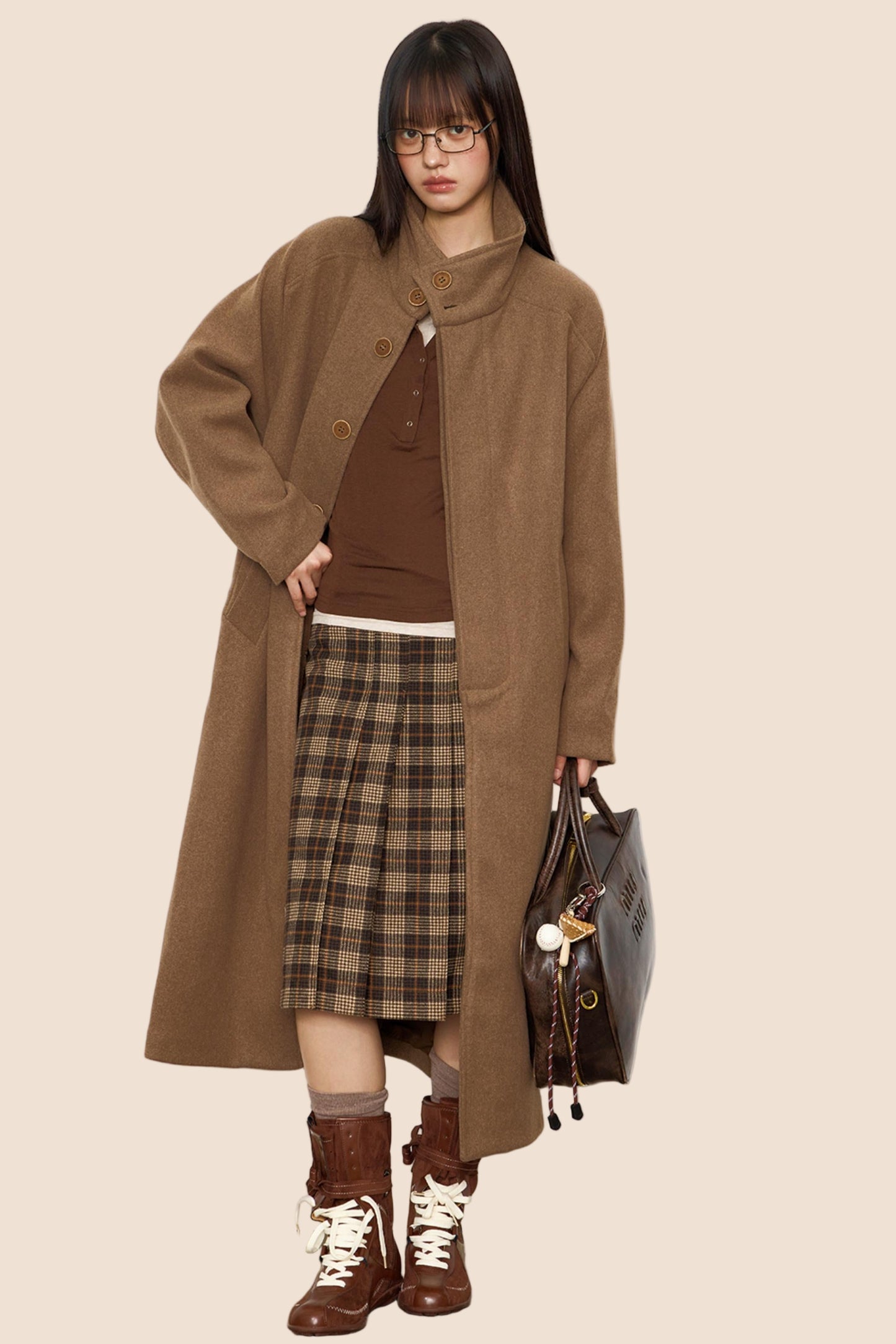 Autumn Woolen Trench Coat