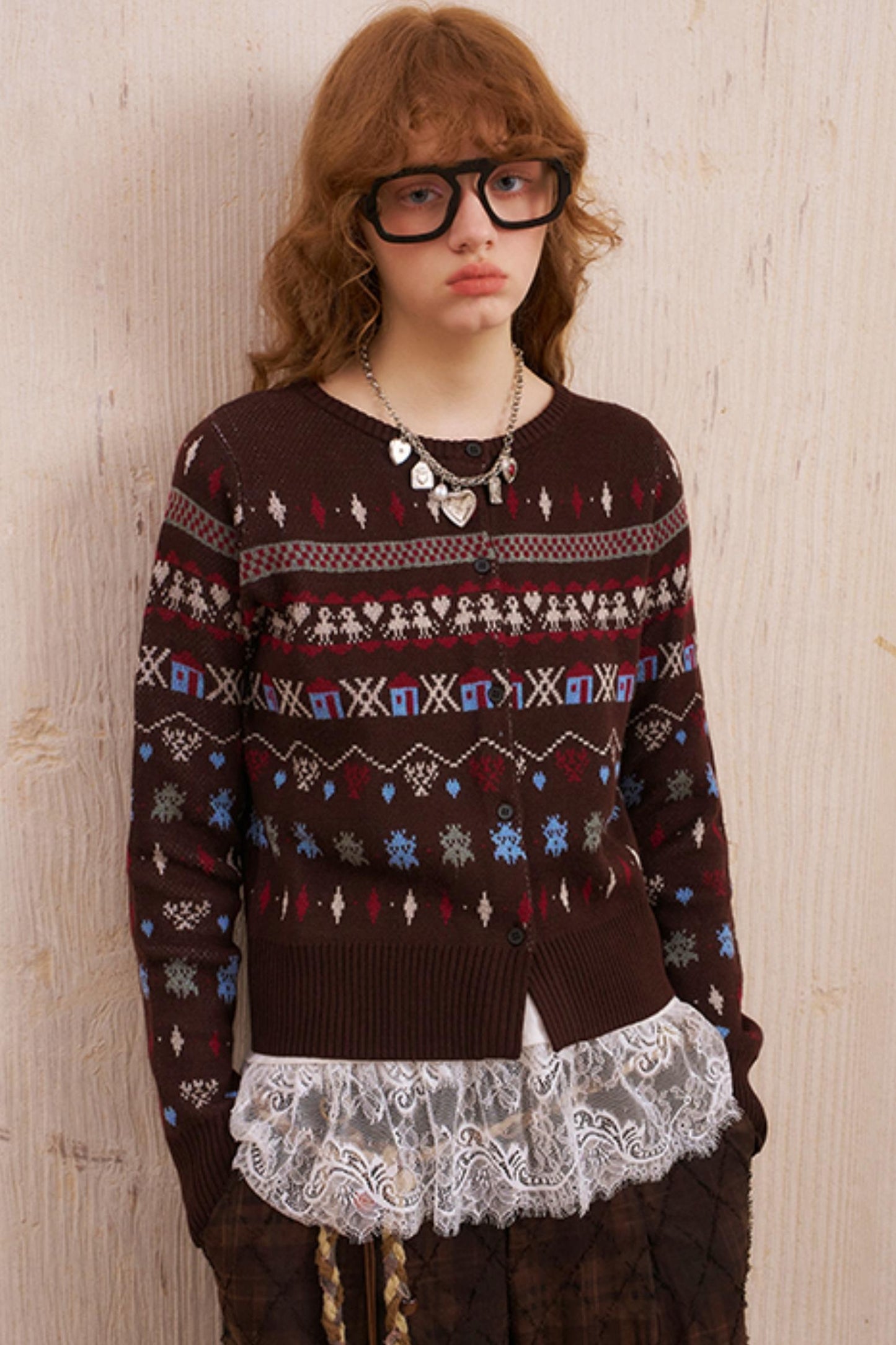 Fair Isle Jacquard Winter Cardigan