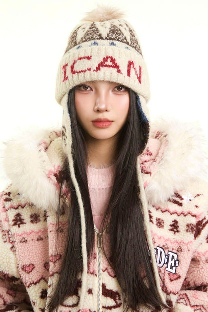 Retro Fair Isle Wool Hat