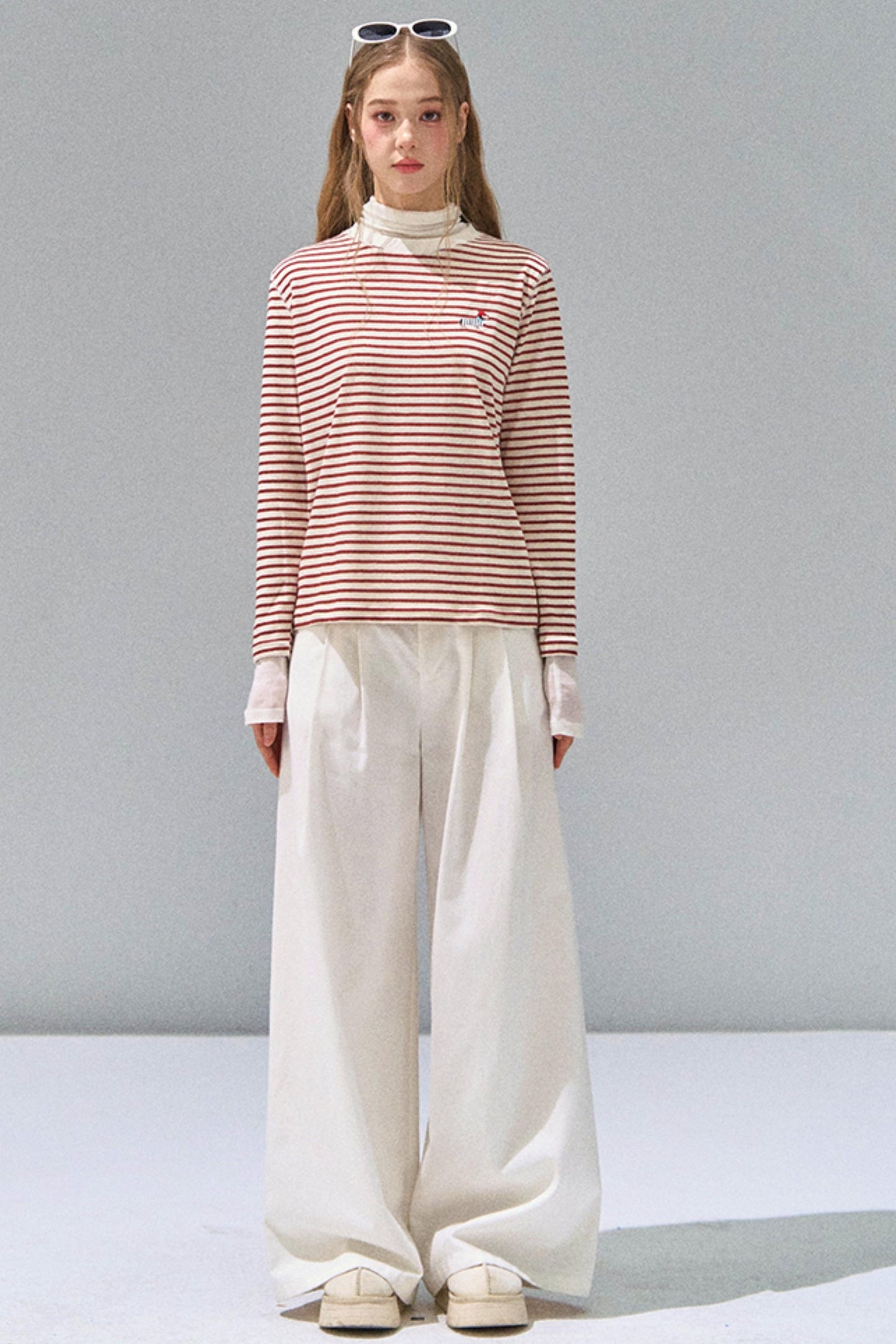 Striped Knitted Base Layer T-Shirt