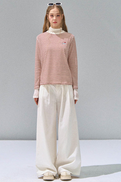 Striped Knitted Base Layer T-Shirt
