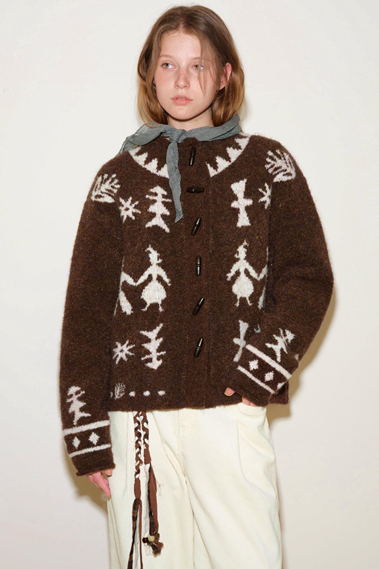 Romantic Mohair Cardigan Sweater