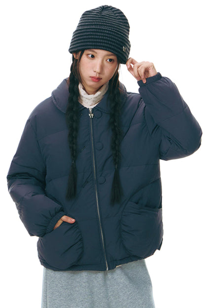 Winter Curved Pocket Cotton Jacket