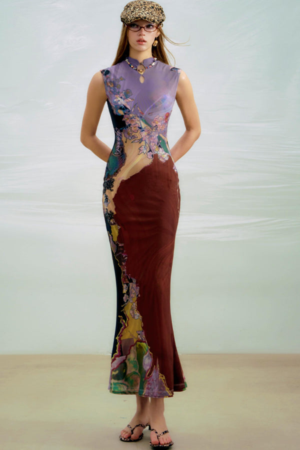 Sancai Contrast Dress