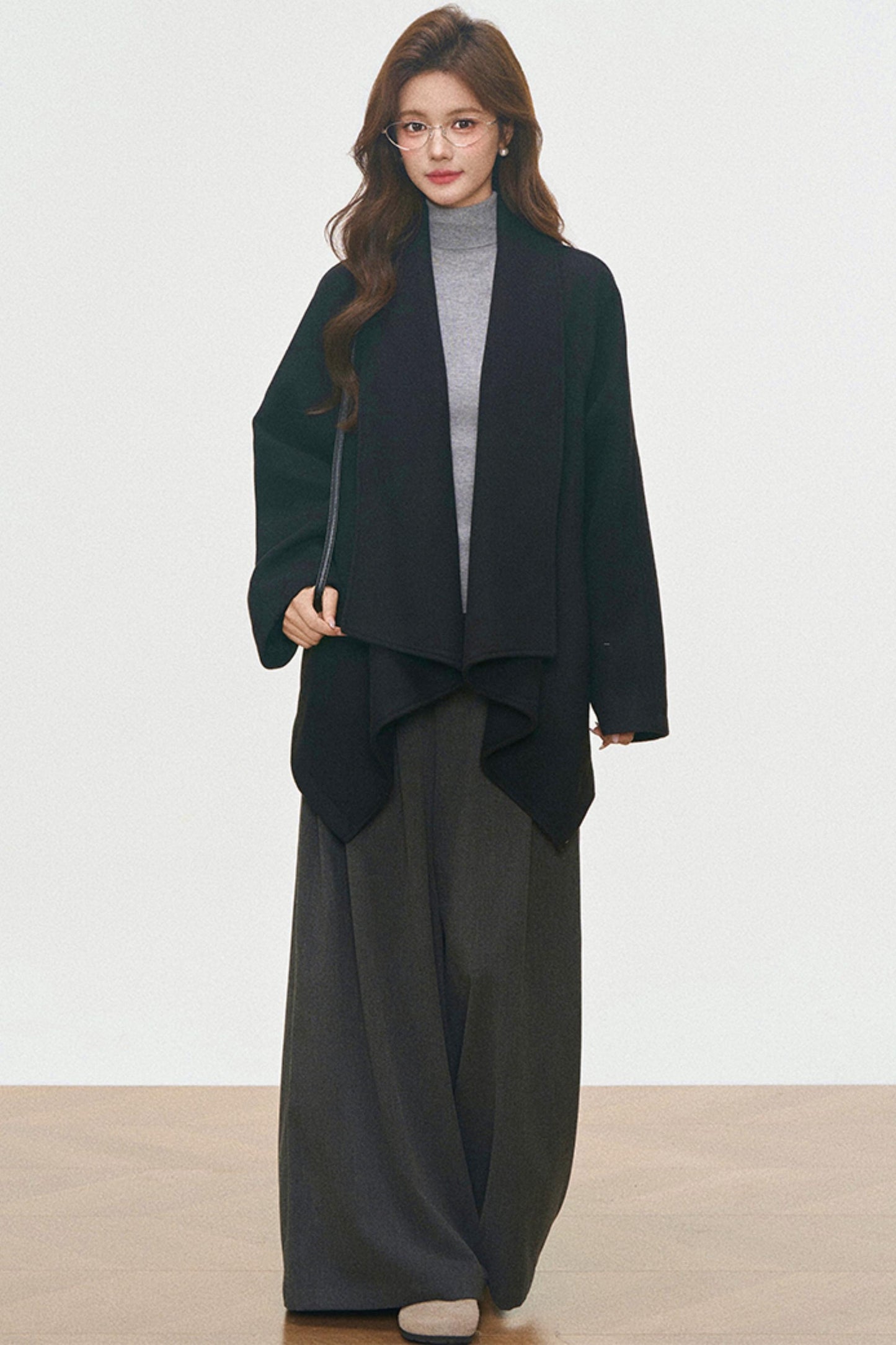 Wool Coat and Turtleneck Set-Up