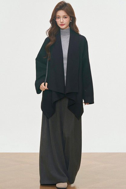 Wool Coat and Turtleneck Set-Up