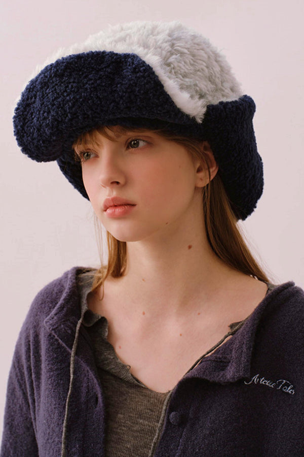 Reversible Plush Lei Feng Hat