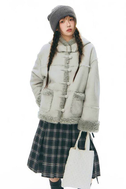 Integrated Hooded Short Coat