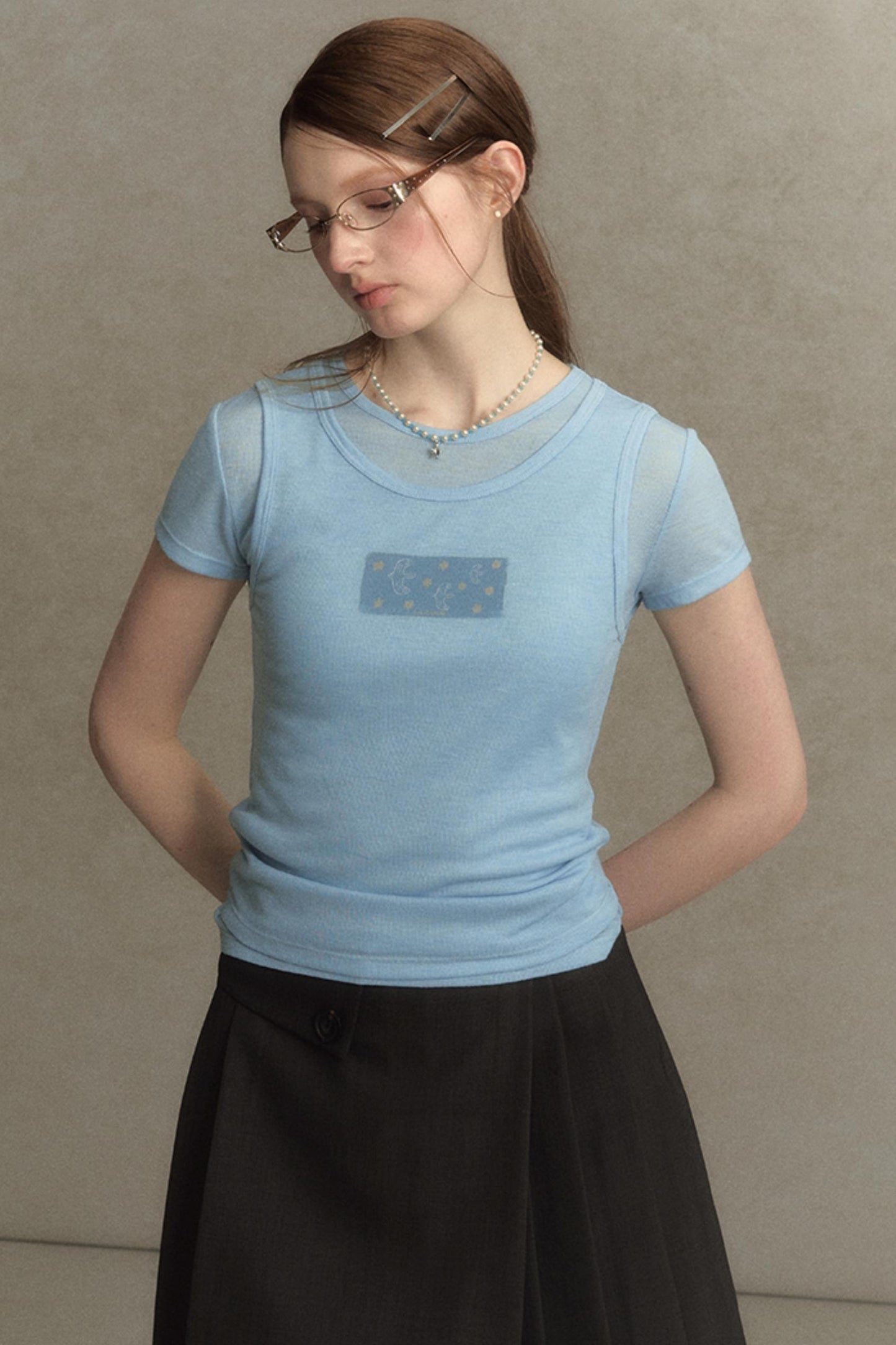 Slim Round Graphic Tee