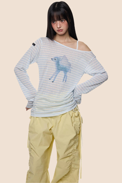 Slant Shoulder Sunscreen Tee