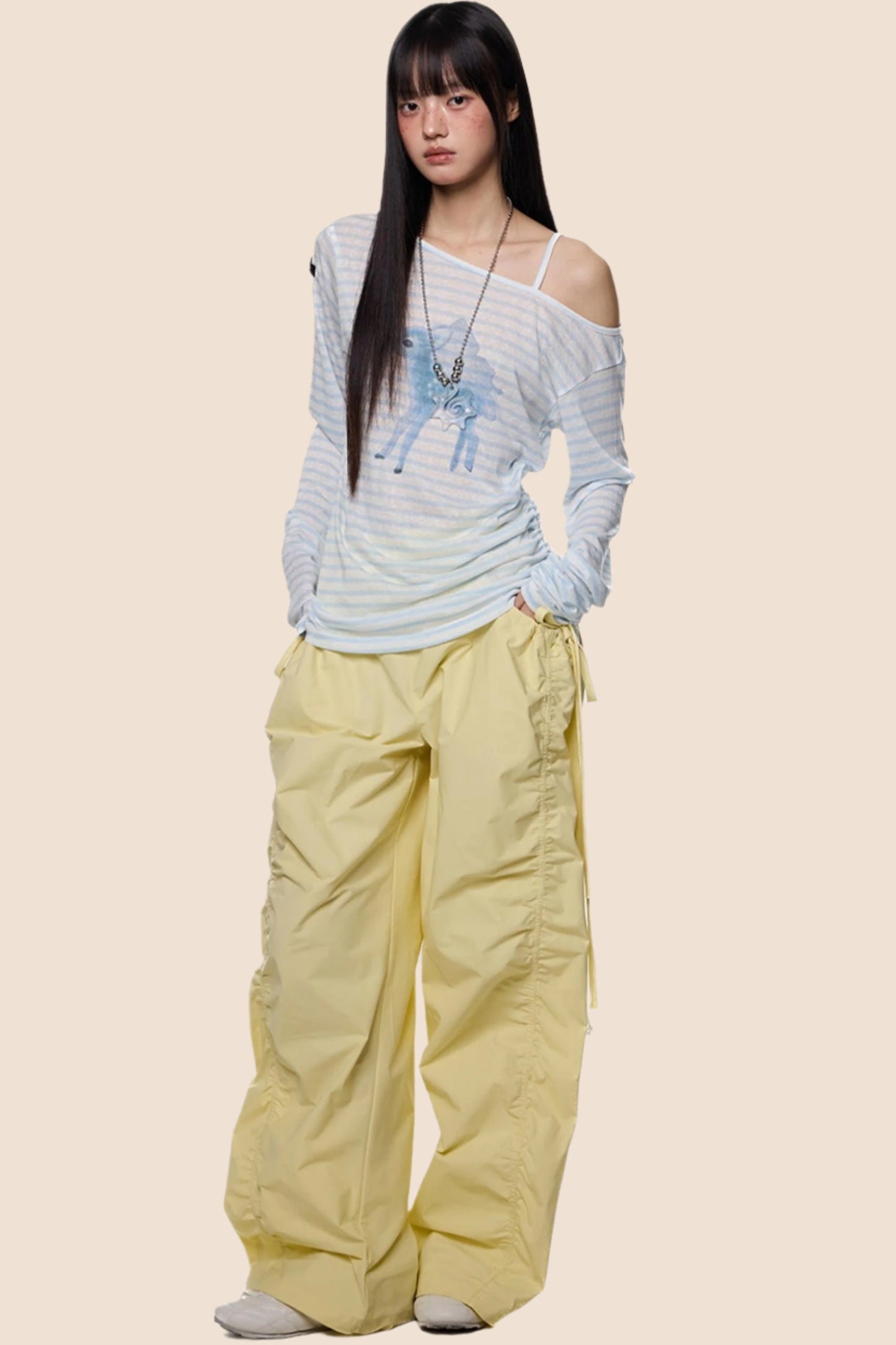 Slant Shoulder Sunscreen Tee