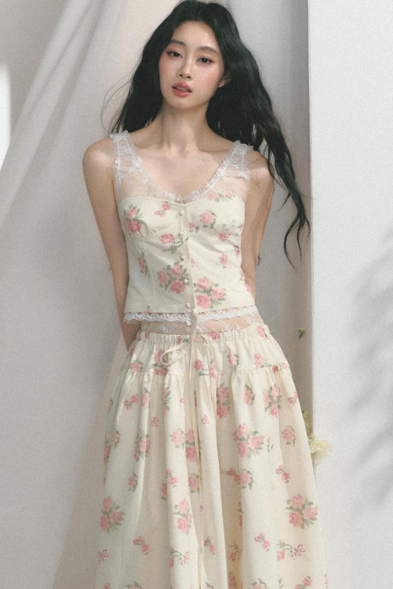 Fit Lace Detail Strap Top