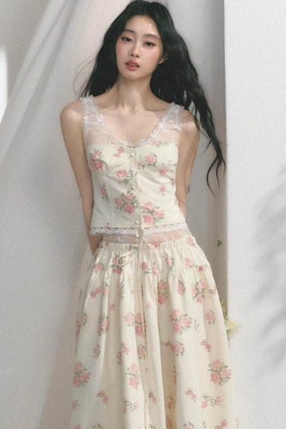 Fit Lace Detail Strap Top