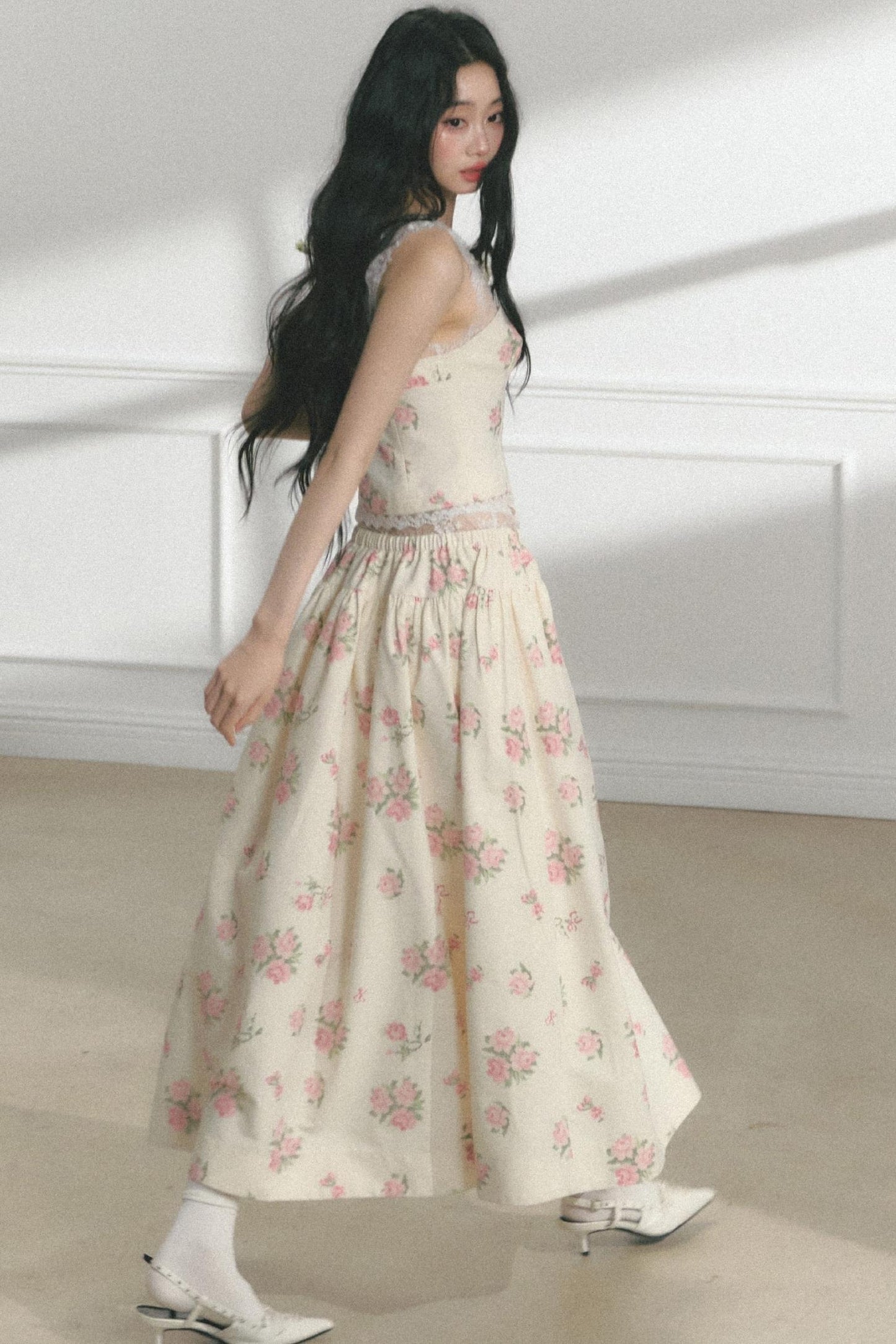 Fit Lace Detail Strap Top