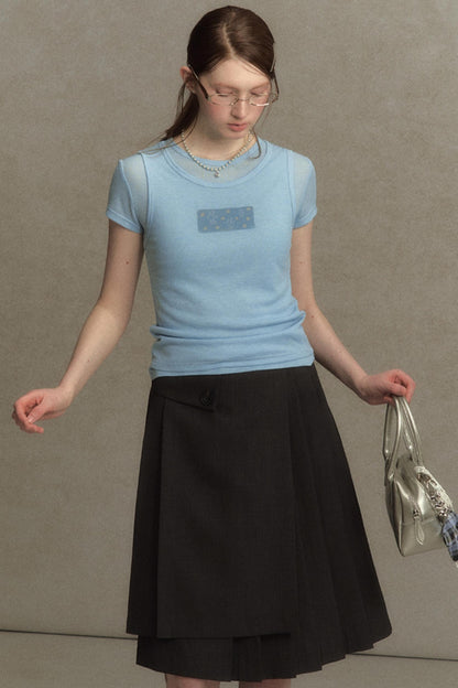 Slim Round Graphic Tee