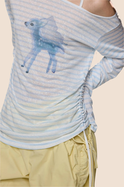 Slant Shoulder Sunscreen Tee
