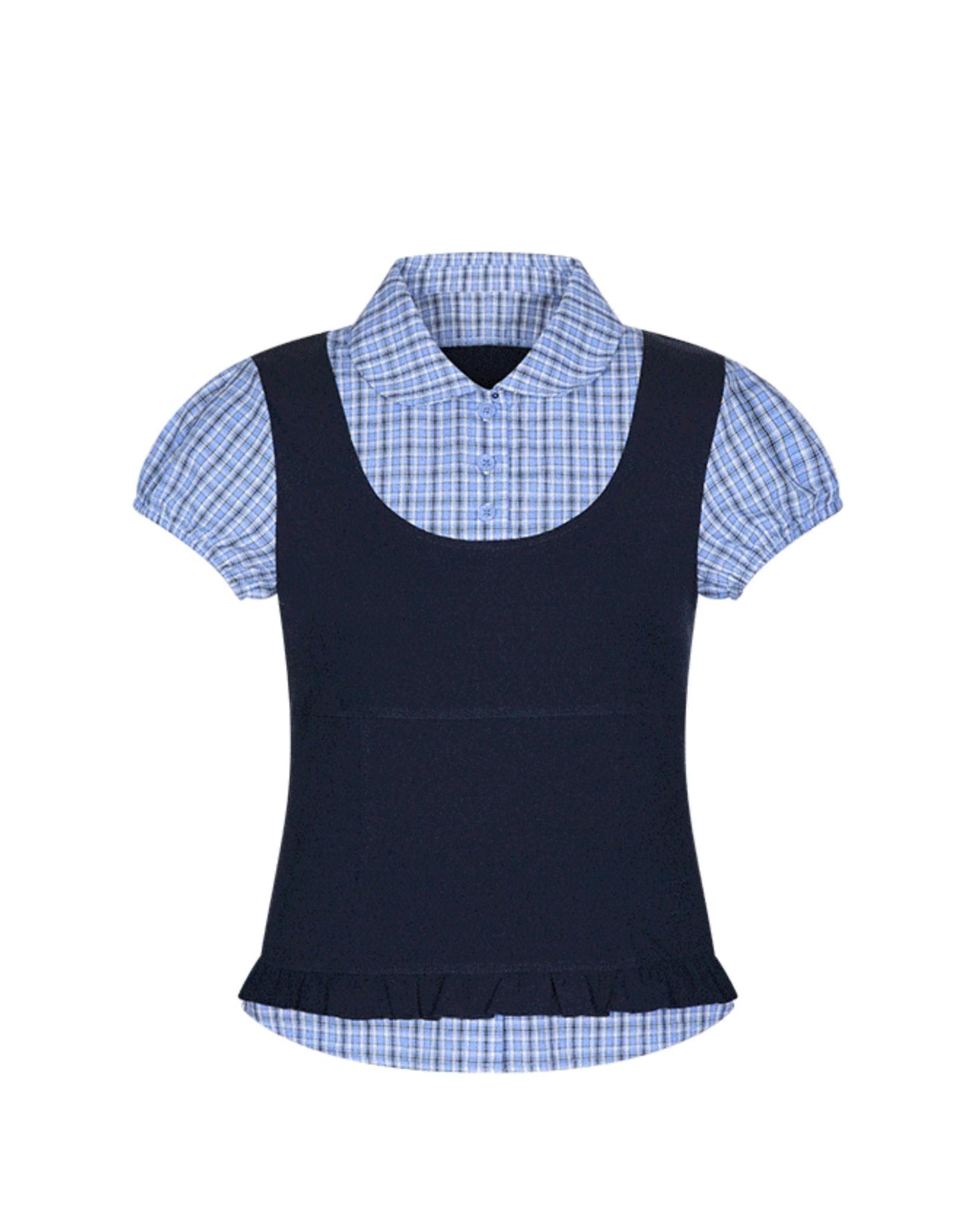 Chic Plaid Bubble Top