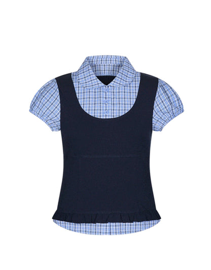 Chic Plaid Bubble Top