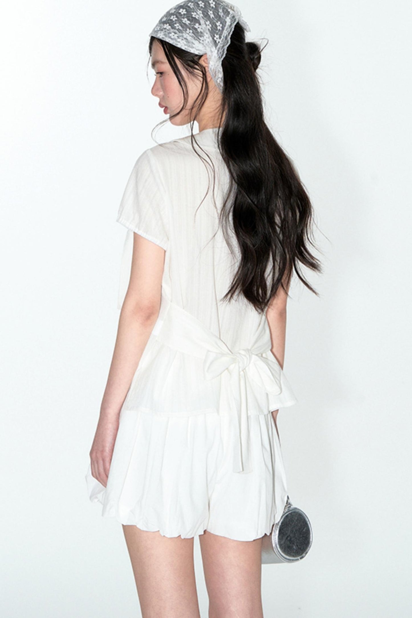 Sweet Cotton Plaid Skirt Set-Up