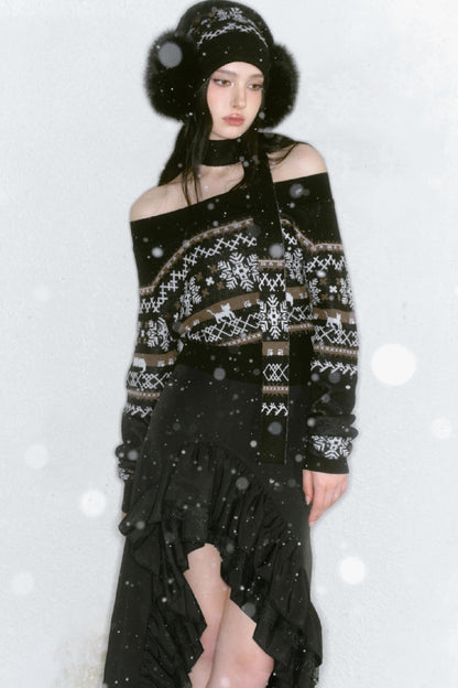 High-Waisted Slimming Long Skirt