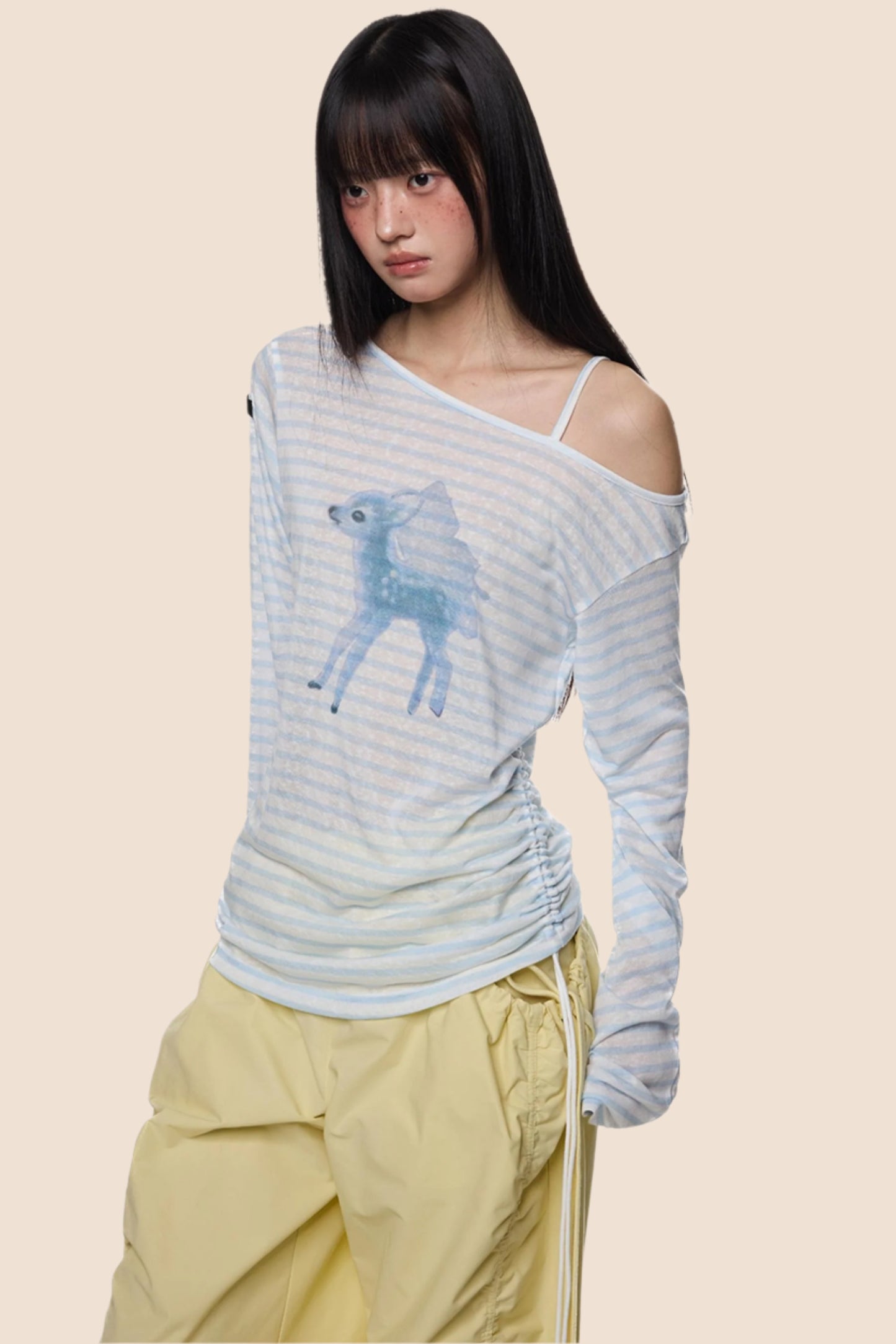 Slant Shoulder Sunscreen Tee