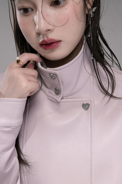 Rio Purple Leather Jacket