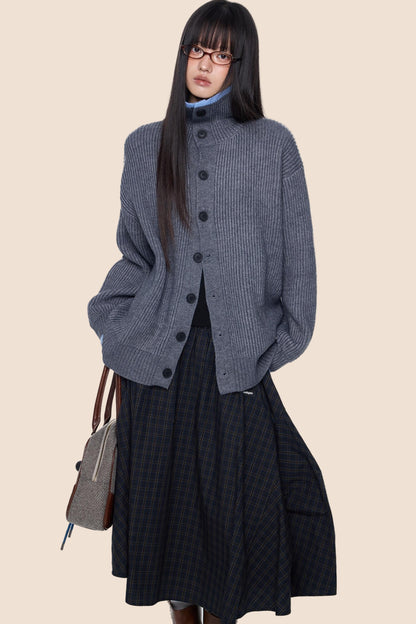 Vintage Stripe Knitted Cardigan