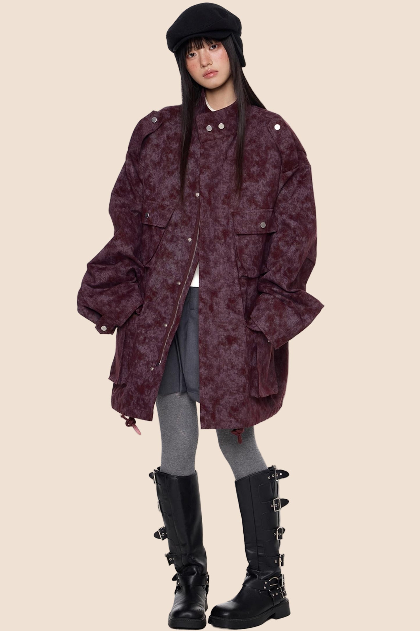 Stand Up Vintage Midi Jacket