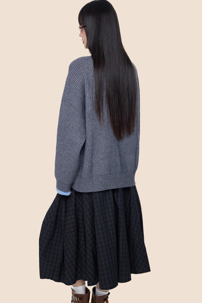 Vintage Stripe Knitted Cardigan