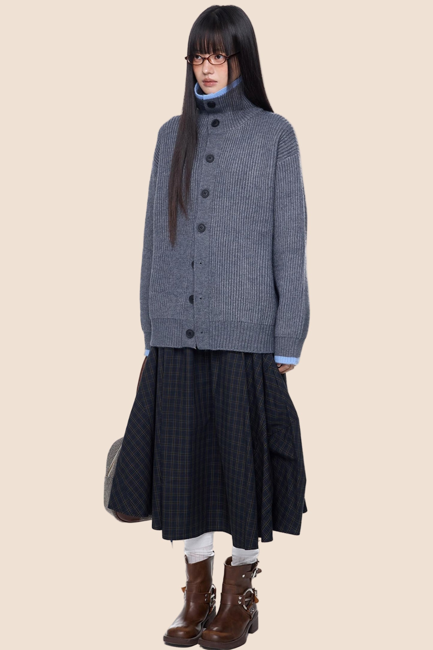 Vintage Stripe Knitted Cardigan