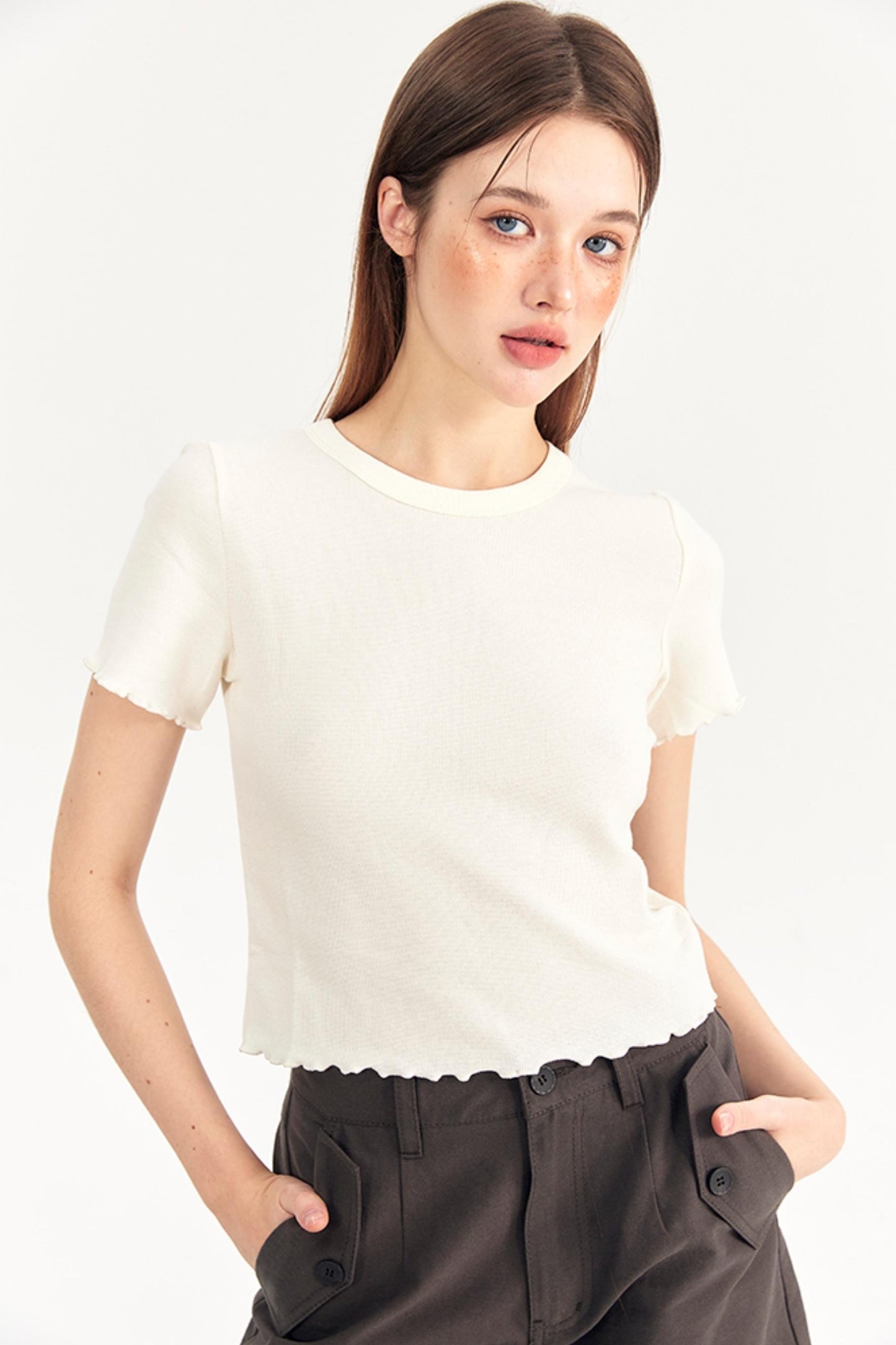 Bow Knit Vest With T-Shirt Set-Up