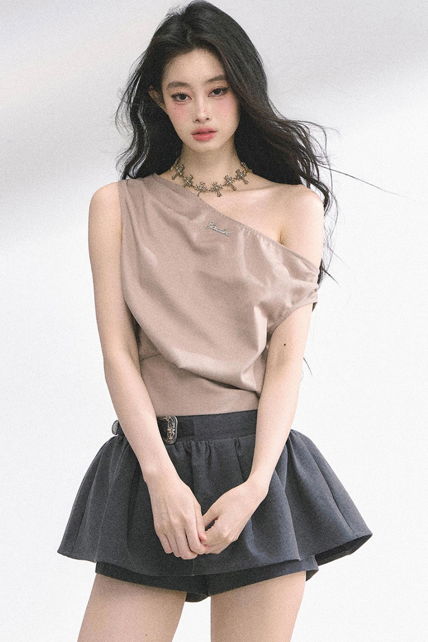 Manta Love Letter Shoulder Top