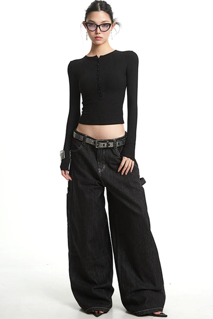 Solid Color Long Sleeve T-Shirt