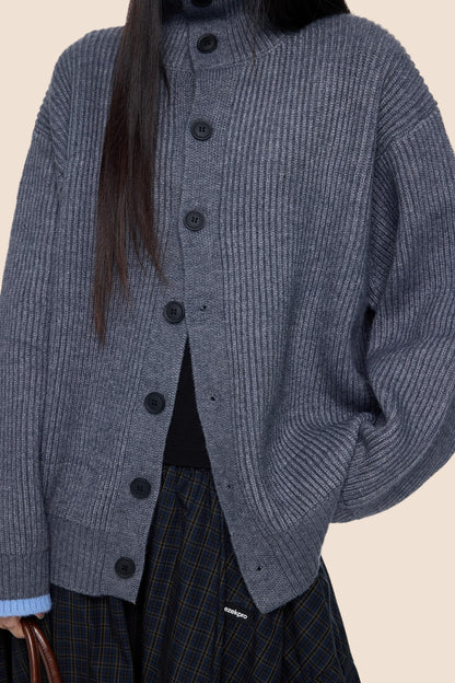 Vintage Stripe Knitted Cardigan