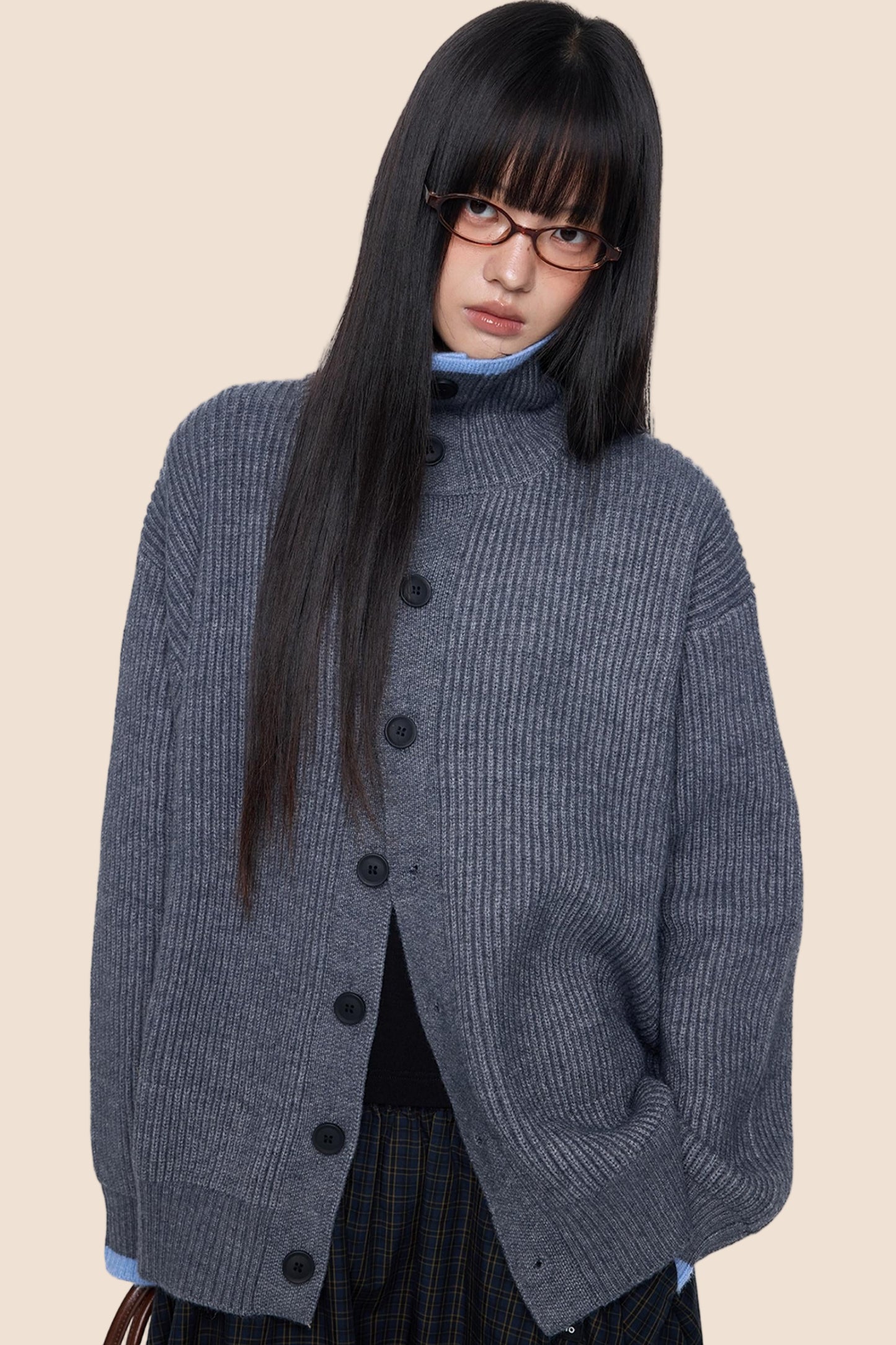 Vintage Stripe Knitted Cardigan